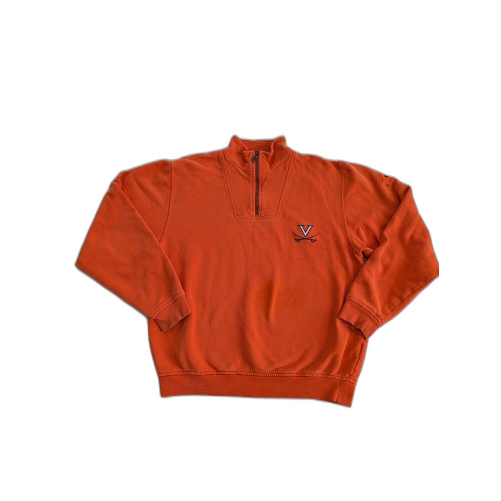 Cutter & Buck University of Virginia Cavaliers 1/4 Zip Pullover Size S Orange
